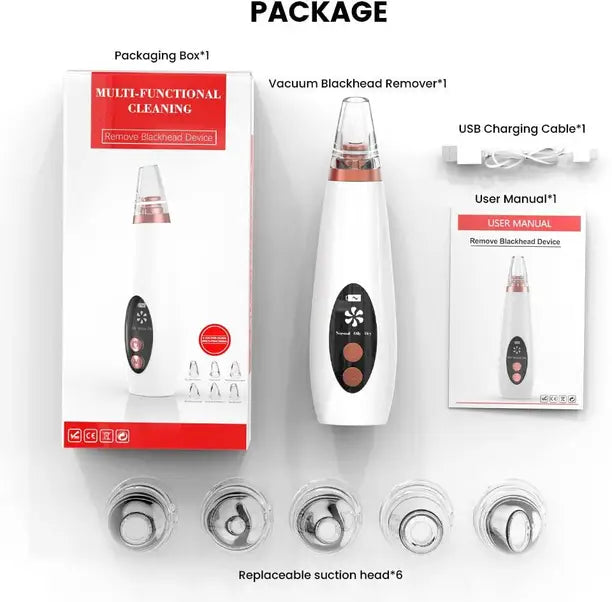 6 in 1 multifunctional blackhead remover